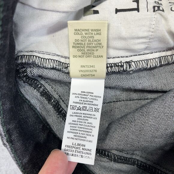 L.L. Bean BeanFlex Jeans Women’s 12R Black Skinny Leg Favorite Fit Denim - Picture 10 of 16